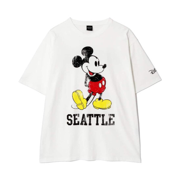 ดิสนีย์ MANASTASH/ mana stuss /MICKEY TEE SEATTLE Mickey เสื้อยืด