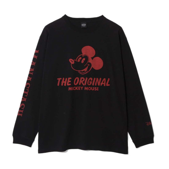 ดิสนีย์ MANASTASH/ mana stuss /MICKEY L/S TEE THE ORIGINAL รอน T Mickey