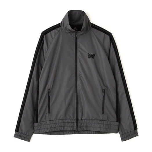 เข็ม Needles วาตู BEAVER/ ไนลอนวาตู BEAVER / ข้อคิดเห็น Track Jacket - NYLON -CHARCOAL- รถบรรทุกเสื้อแจ๊คเก็ต