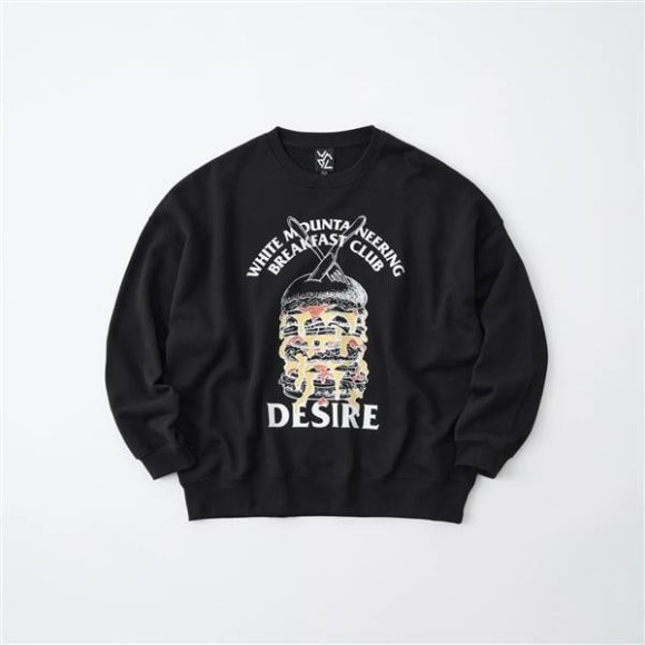 /W.M.B.C. White Mountaineering/ โฮะวะอิโทะมะอุนเทะนิอะรินกุ เสื้อกีฬาแขนยาว BREAKFAST CLUB SWEAT SHIRT