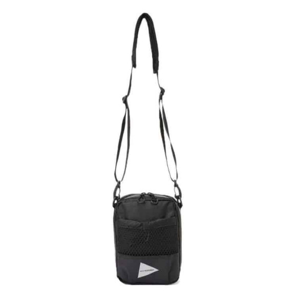 and wander / And Wonder / ECOPAK shoulder pouch - BLACK Ecopack Shoulder pouch