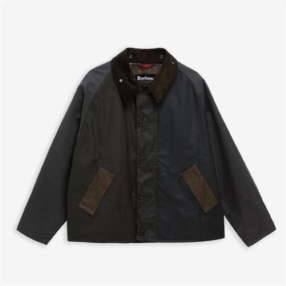 Barbour/巴布爾/Patchwork Transport Wax Jacket拼圖傳輸蠟夾克252MWX2499 Unisex