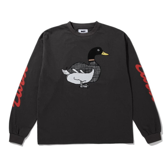 Acy/エイシー/TURBO DUCK L/S TEE - BLACK ロンT