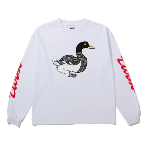 Acy/エイシー/TURBO DUCK L/S TEE - White ロンT