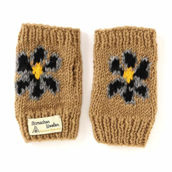 MacMahon Knitting Mills /マクマホンニッティングミルズ/Hand Warmer-Flower　ハンドウォーマー　手袋