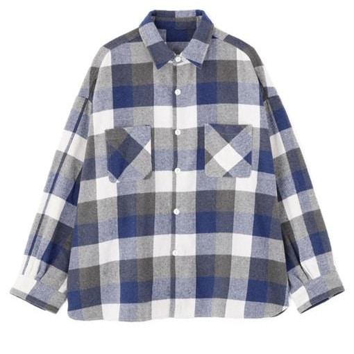 B omnivore/ビーオムニボー/BLOCK CHECK SHIRTS ブロックチェックシャツ