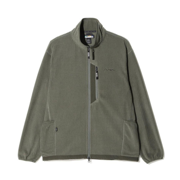SALE MANASTASH/マナスタッシュ/GRID FLEECE ZIP JKT フリースジャケット