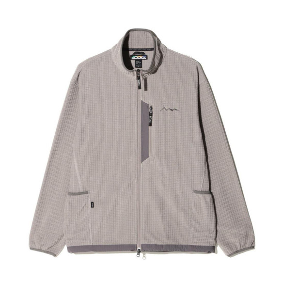 SALE MANASTASH/マナスタッシュ/GRID FLEECE ZIP JKT フリースジャケット