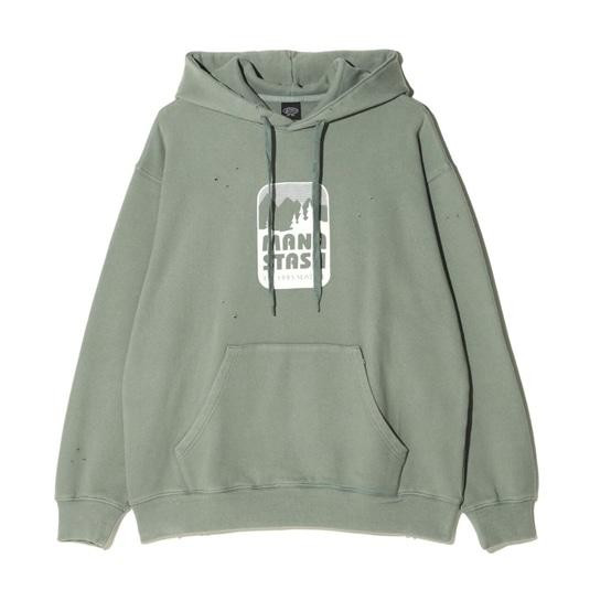 MANASTASH/マナスタッシュ/DISTRESSED HOODIE PARK　フーディー　パーカー