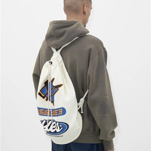 SALE YESEYESEE/イエスアイシー/Jacquard Fabric String Bag　バッグ