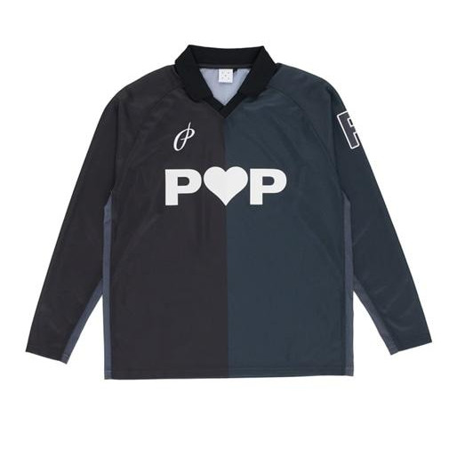 セール　POP TRADING CO/ポップトレーディングカンパニー/Striped Sportif Long Sleeve Shirt 