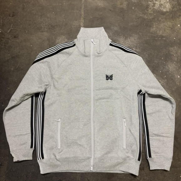 Needles×BEAVER/ニードルズ×ビーバー　別注Track Jacket - Cotton Jersey -GREY- トラックジャケット-スウェット