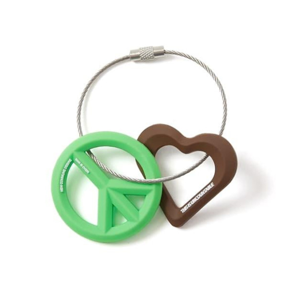 FAF/エフエーエフ(Fake As Flowers/フェイクアスフラワーズ)/Love & Peace キーホルダー