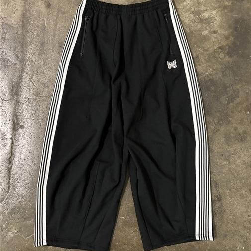 NEEDLES×BEAVER/ニードルズ×ビーバー/別注H.D. Track Pant - Cotton Jersey -BLACK- ヒザデルトラックパンツ　ヒザデルパンツ
