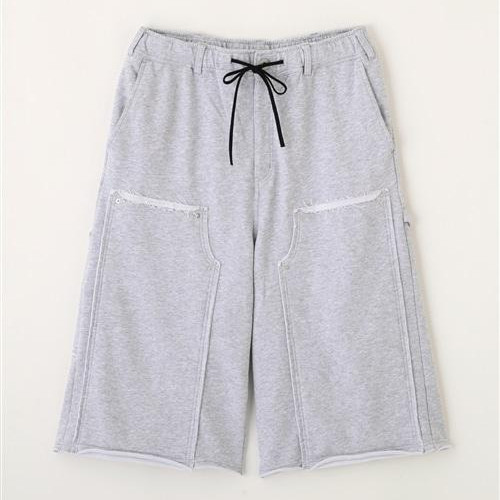 B omnivore/ビーオムニボー/W KNEE SHORTS SWT ダブルニーショーツスウェット