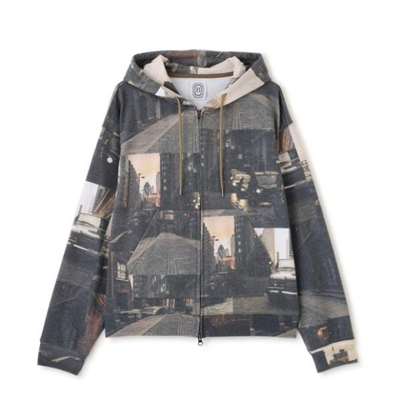 B omnivore/ビーオムニボー/ＢＯ/ＧＲＡＰＨＩＣ　ＨＯＯＤＩＥ グラフィックジップフーディー