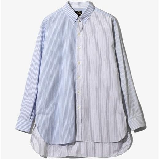 NEEDLES/ニードルズ/COMBO TAB COLLAR SHIRT - COTTON TYPEWRITER STRIPE　シャツ