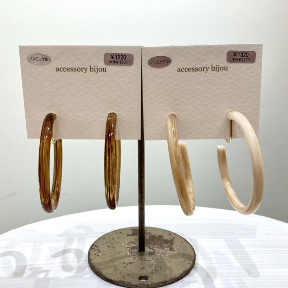 Acrylic hoop earrings