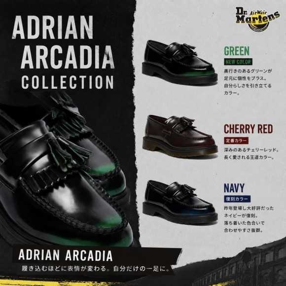 ADRIAN ARCADIA 新色登場！