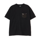 Schott/ショット/ONESTAR LEATHER POCKET T-SHIRT/ワンスターレザーポケット Tシャツ