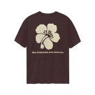 SALE New Amsterdam Surf Association/ニューアムステルダムサーフアソシエーション/HIBISCUS TEE WALNUT ハイビスカス　Tシャツ　ブラウン