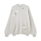 B omnivore/ビーオムニボー/HAND STITCH CREWNECK KNIT ハンドステッチクルーネックニット