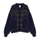 B omnivore/ビーオムニボー/HANDSTITCH CABLE KNIT JKT ハンドステッチケーブルニットジャケット
