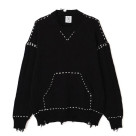 B omnivore/ビーオムニボー/HANDSTITCH CABLE KNIT CN ハンドステッチケーブルニットクルーネック