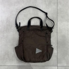 and wander/アンドワンダー/puffer mini ripstop tote bag パファーミニリップストップトートバッグ