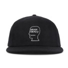 BRAIN DEAD/ブレインデッド/FLANNEL CLASSIC LOGOHEAD 6 PANEL HAT - BLACK