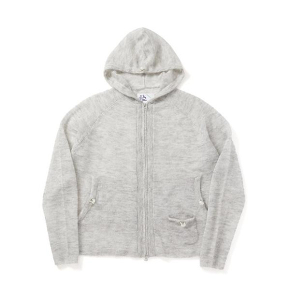 FAF/エフエーエフ(Fake As Flowers/フェイクアスフラワーズ)/Knit Hoodie ニットフーディー　26SS