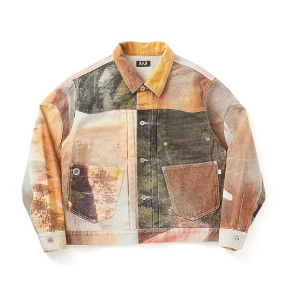 FAF/エフエーエフ(Fake As Flowers/フェイクアスフラワーズ)/TYPE-2.5 Denim Jacket -Forest-　デニムジャケット