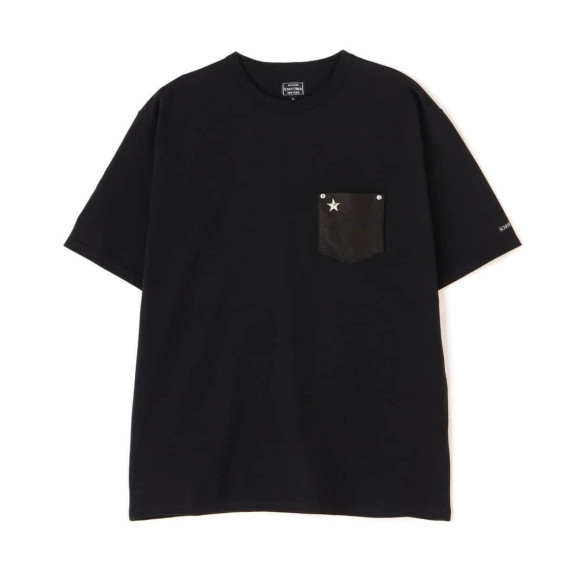 Schott/ショット/ONESTAR LEATHER POCKET T-SHIRT/ワンスターレザーポケット Tシャツ