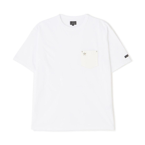 Schott/ショット/ONESTAR LEATHER POCKET T-SHIRT/ワンスターレザーポケット Tシャツ
