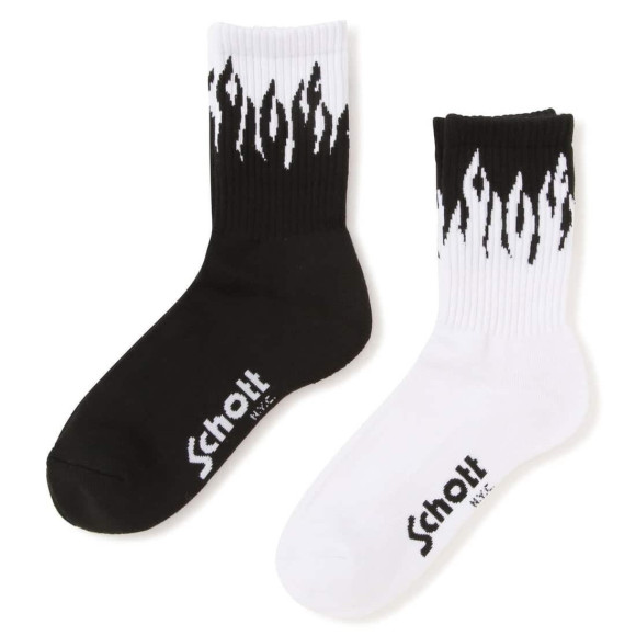 Schott/ショット/HIGT-SOCKS FLAME/フレイム ハイソックス