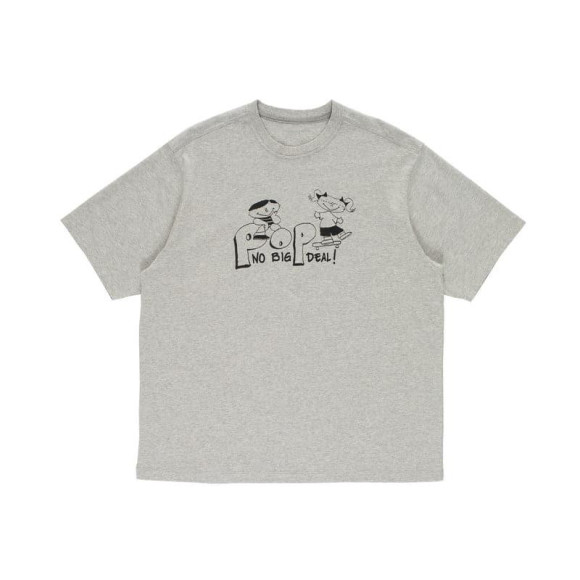 POP TRADING CO/ポップトレーディングカンパニー/NO DEAL T-SHIRT HEATHER GREY Tシャツ