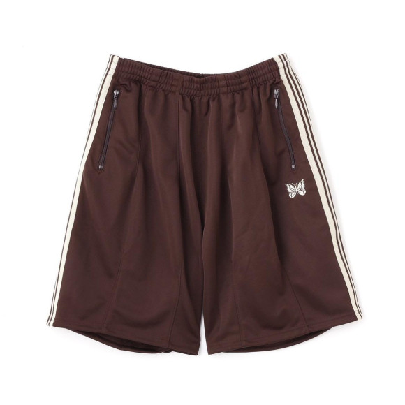 NEEDLES×BEAVER/ニードルズ×ビーバー/別注H.D. TRACK SHORTS - POLY SMOOTH -brown