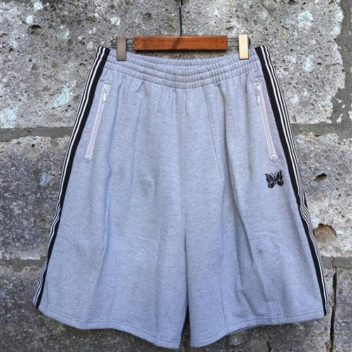 NEEDLES×BEAVER/ニードルズ×ビーバー/別注H.D. Track Short - Cotton Jersey -GRAY- トラックショーツ