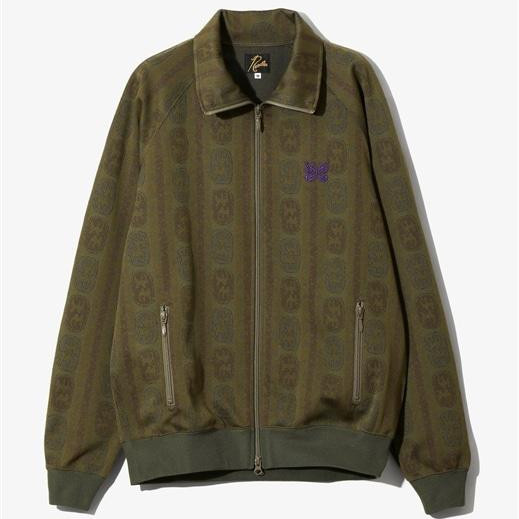 SALE NEEDLES/ニードルズ/TRACK JACKET - POLY JACQUARD -OLIVE- トラックジャケット