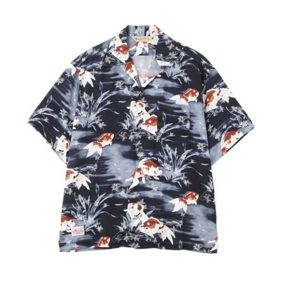 Schott×PJ/ショット×パイナップルジュース/GOLDFISH RAYON SHIRT/ゴールドフィッシュ レーヨンシャツ