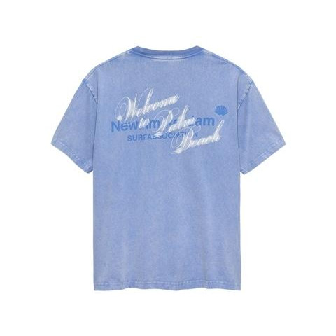 SALE New Amsterdam Surf Association/ニューアムステルダムサーフアソシエーション/WELCOME TO PALMBEACH TEE BLUE Tシャツ
