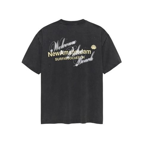 SALE New Amsterdam Surf Association/ニューアムステルダムサーフアソシエーション/WELCOME TO PALMBEACH TEE ANTRACITE Tシャツ