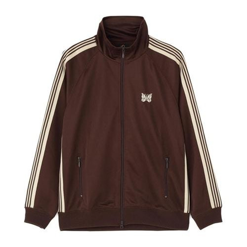 Needles×BEAVER/ニードルズ×ビーバー　別注Track Jacket - Poly Smooth -BROWN- トラックジャケット