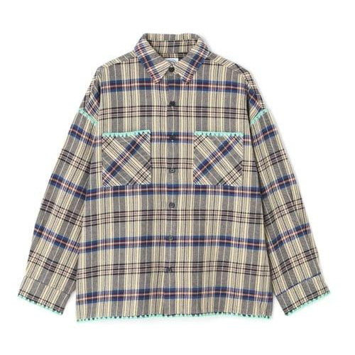 B omnivore/ビーオムニボー/HAND STITCH FLANNEL ハンドステッチフランネルシャツ
