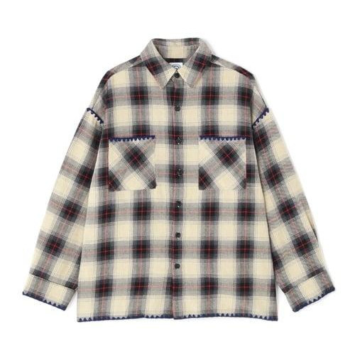 B omnivore/ビーオムニボー/HAND STITCH FLANNEL ハンドステッチフランネルシャツ