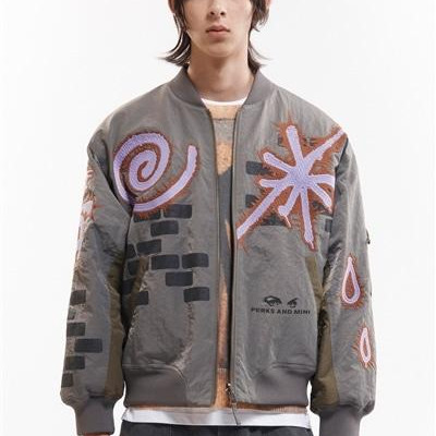 P.A.M.(Perks And Mini)/パム(パークスアンドミニ)/ADORNED REVERSIBLE BOMBER JACKET リバーシブルボンバージャケット