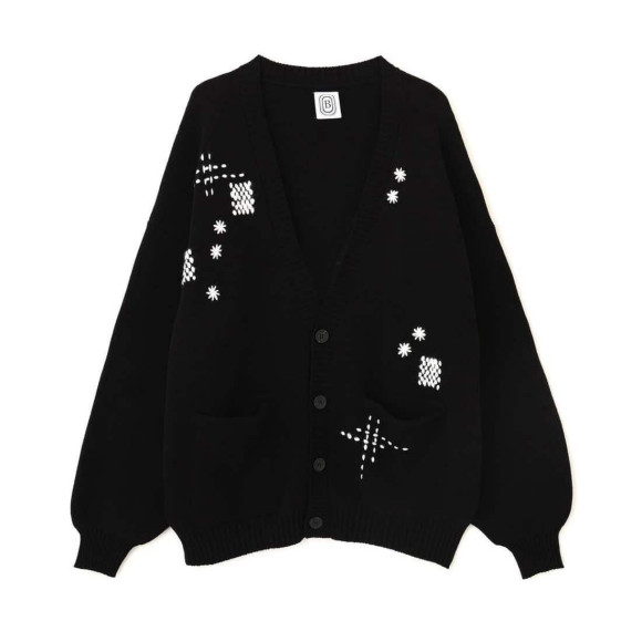 B omnivore/ビーオムニボー/HAND STITCH CARDIGAN ハンドステッチカーディガン