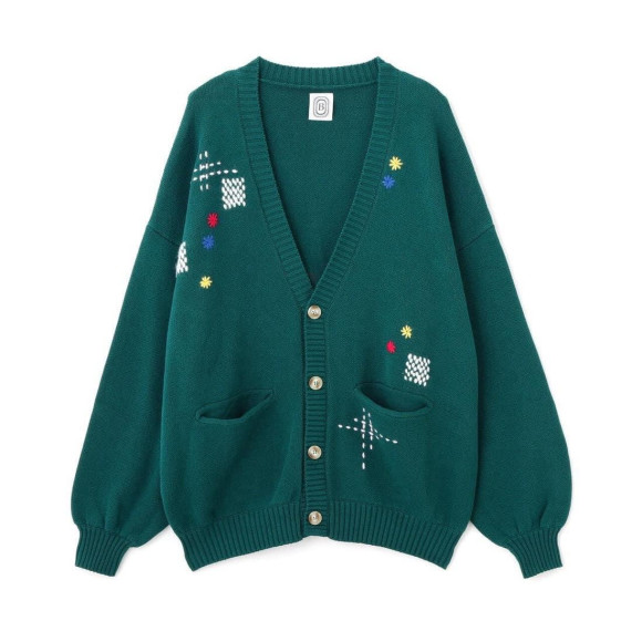 B omnivore/ビーオムニボー/HAND STITCH CARDIGAN ハンドステッチカーディガン