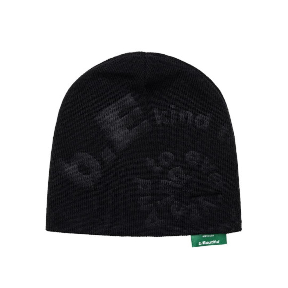 b.Eautiful/ビューティフル/Ikebana Emboss Beanie ビーニー