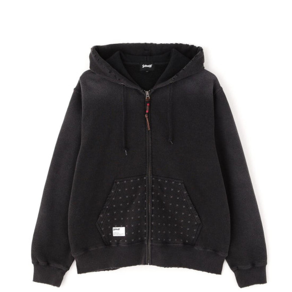 Schott/ショット/ASING ZIP HOODED SWEAT/エイジング ジップ スウェット